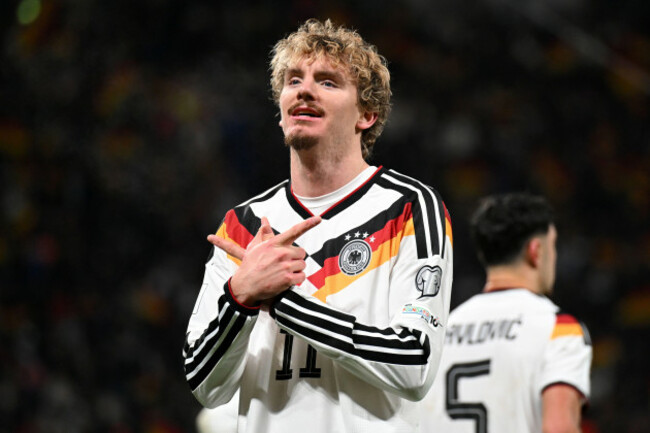 leipzig-germany-17th-nov-2025-soccer-world-cup-qualification-europe-germany-slovakia-group-phase-group-a-matchday-6-red-bull-arena-nick-woltemade-germany-celebrates-his-goal-for-10-cr