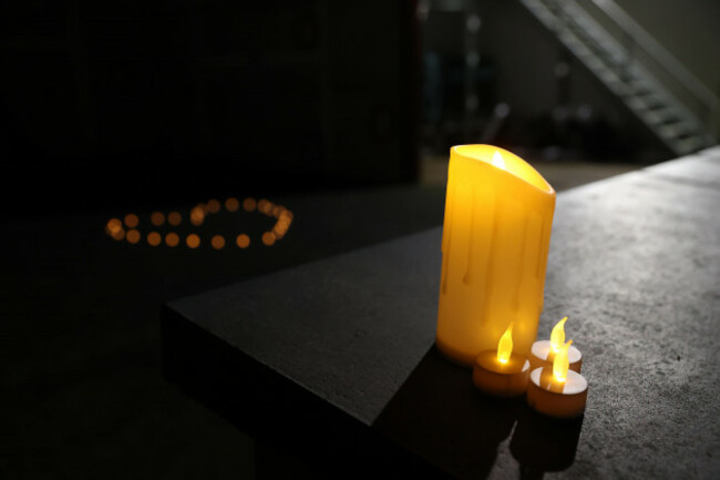 candles-at-a-vigil-at-sean-mcdermotts-gfc-in-mountrush-ardee-co-louth-for-the-five-young-people-who-died-in-a-two-vehicle-crash-in-co-louth-on-saturday-night-chloe-mcgee-23-and-shay-duffy-21