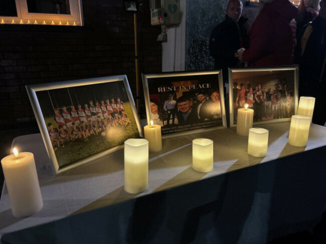 a-vigil-is-held-at-drumconrath-gfc-co-meath-for-the-five-young-people-who-died-in-a-two-vehicle-crash-in-co-louth-on-saturday-night-chloe-mcgee-23-and-shay-duffy-21-from-carrickmacross-in-co-mo