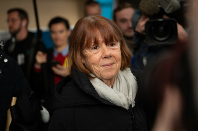 avignon-france-16th-dec-2024-gisele-pelicot-leaves-the-avignon-courthouse-after-hearing-the-defences-final-plea-at-the-trial-of-her-former-partner-dominique-pelicot-accused-of-drugging-her-for-ne