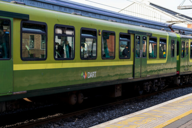 dublin-ireland-may-18th-2022-train-waggon-of-irish-rail-iarnrod-eireann-dart-train-at-connolly-train-station