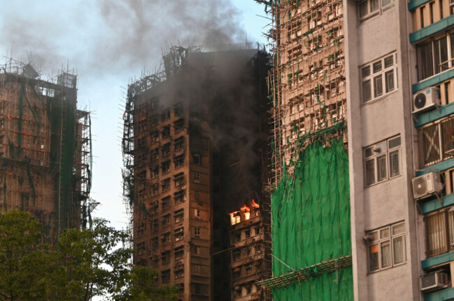 apartment-blocks-where-a-major-fire-again-engulfs-several-residential-buildings-at-wang-fuk-court-on-november-28-2025-in-hong-kong-serval-residential-building-in-wang-fuk-court-located-in-tai-po-dis