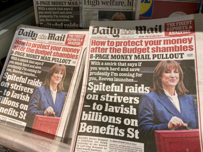 attitude-of-right-leaning-newspaper-towards-rachel-reevess-autumn-budget