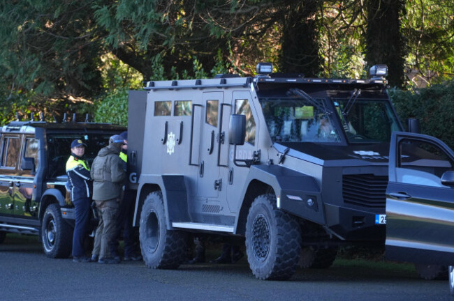 a-garda-armoured-vehicle-in-dublin-which-is-part-of-the-security-cavalcade-during-the-visit-by-ukrainian-president-volodymyr-zelensky-to-ireland-picture-date-tuesday-december-2-2025