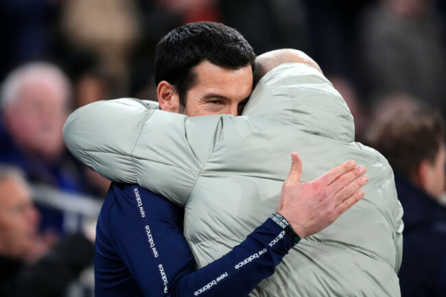 chelsea-manager-enzo-maresca-right-and-cardiff-city-manager-brian-barry-murphy-before-the-carabao-cup-quarter-final-at-the-cardiff-city-stadium-wales-picture-date-tuesday-december-16-2025