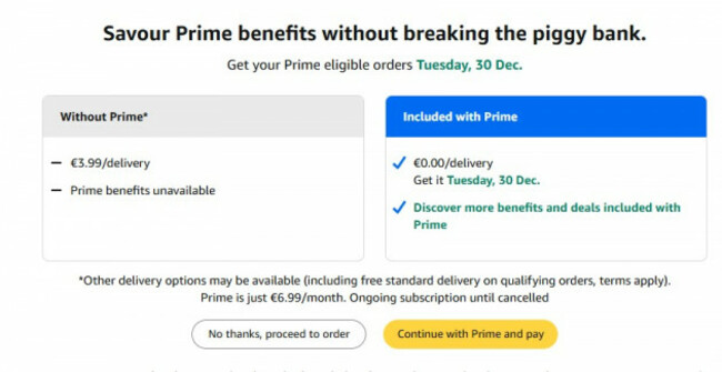 amazon prime screenshot