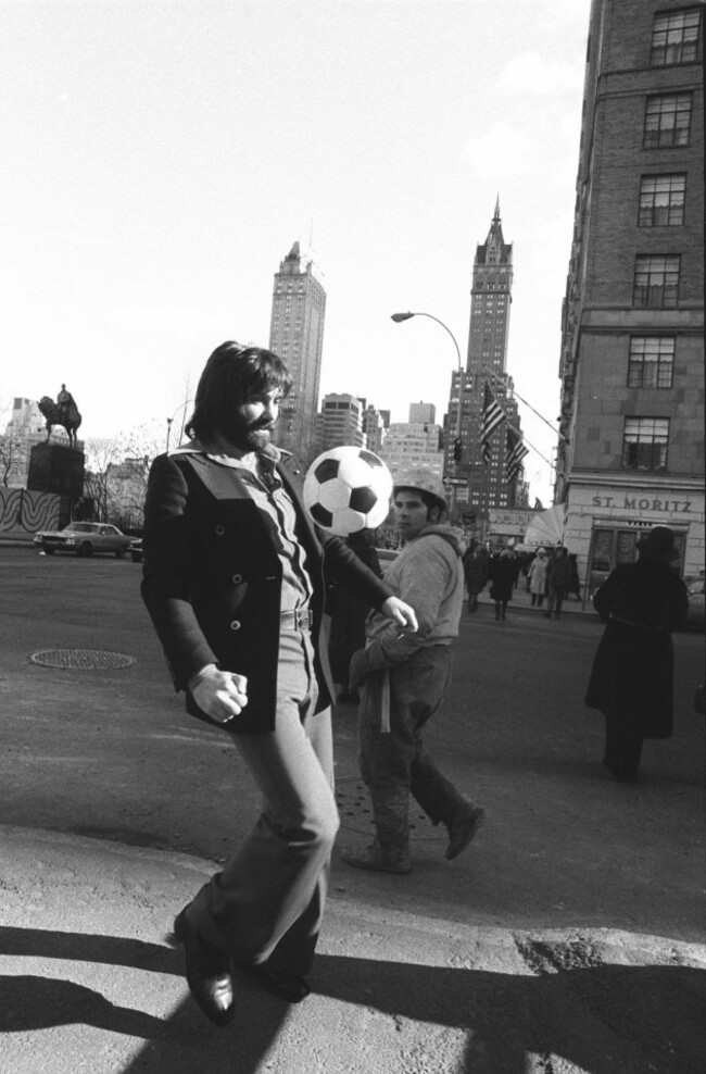 file-manchester-united-great-george-best-juggles-the-ball-near-central-park-in-new-york-in-this-jan-17-1975-file-photo-best-the-dazzling-soccer-icon-of-the-1960s-and-70s-who-reveled-in-a-har