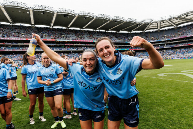 sinead-goldrick-celebrates-with-hannah-tyrell-after-the-final-whistle