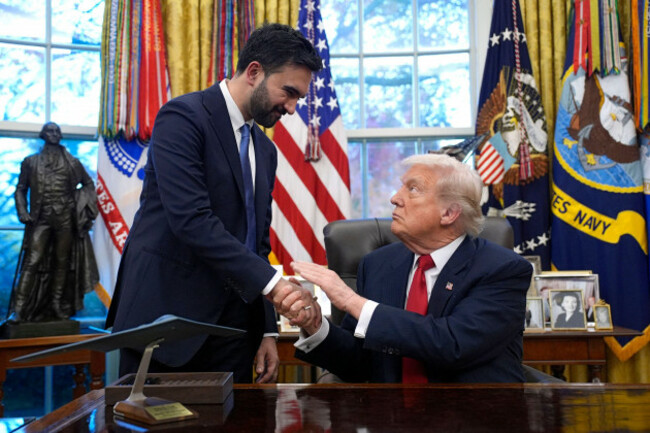 us-president-donald-trump-meets-with-new-york-city-mayor-elect-zohran-mamdani-in-the-oval-office-at-the-white-house-in-washington-dc-on-friday-november-21-2025-photo-by-yuri-gripasupi