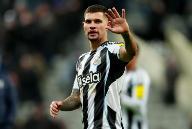 newcastle-uniteds-bruno-guimaraes-celebrates-after-the-premier-league-match-at-st-james-park-newcastle-upon-tyne-picture-date-sunday-january-4-2026