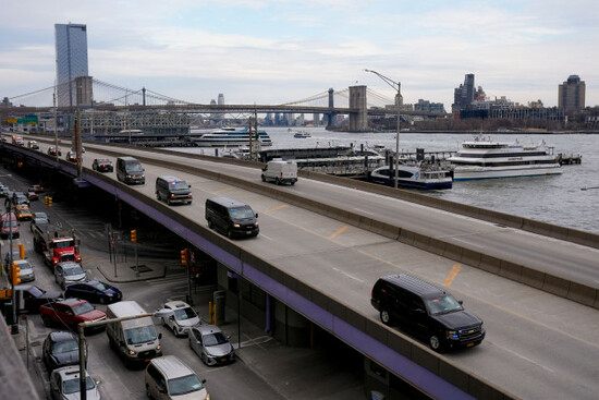 a-motorcade-makes-its-way-down-the-fdr-drive-after-leaving-manhattan-federal-court-where-venezuelan-president-nicolas-maduro-was-arraigned-with-his-wife-cilia-flores-monday-jan-5-2026-in-new-york