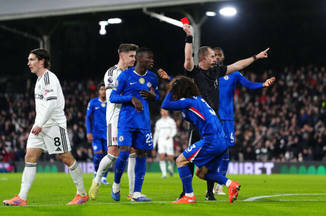 chelseas-marc-cucurella-is-dismissed-after-being-shown-a-red-card-during-the-premier-league-match-at-craven-cottage-london-picture-date-wednesday-january-7-2026