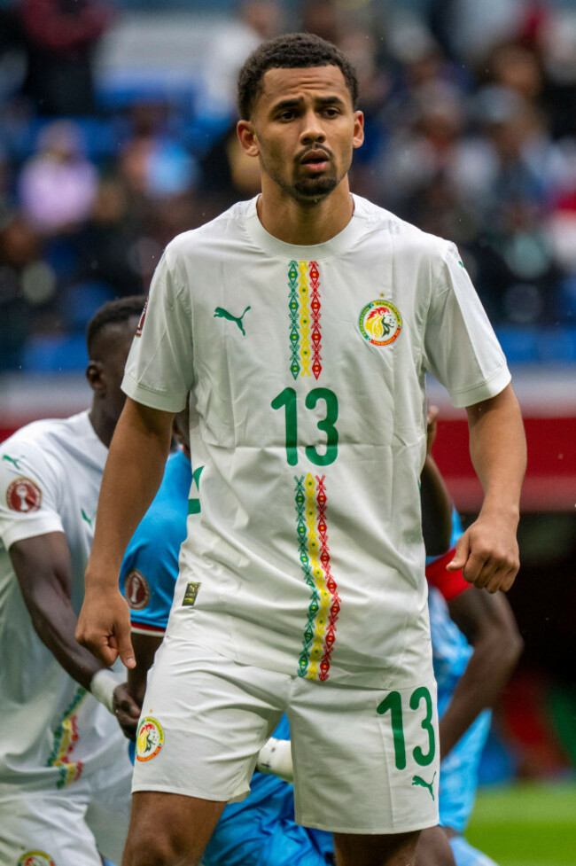 tangier-morocco-27th-dec-2025-iliman-ndiaye-of-senegal-during-the-africa-cup-of-nations-can-2025-group-d-football-match-between-senegal-and-dr-congo-at-grand-stade-de-tanger-in-tangier-morocco