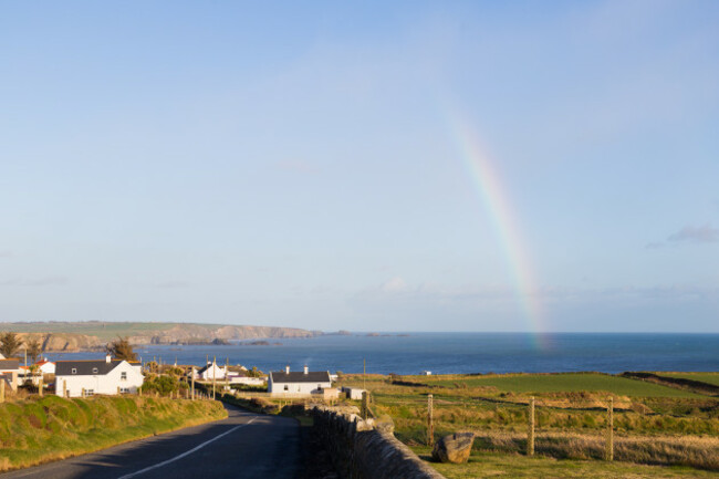arainbowinruralirishcountrysideendingintheirish