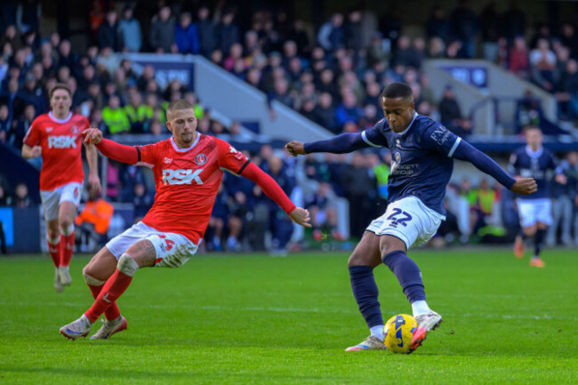 london-uk-24th-jan-2026-aidomo-emakhu-22-millwall-scores-the-teams-fourth-goal-to-make-score-4-0-during-the-sky-bet-championship-game-between-millwall-fc-vs-charlton-athletic-at-the-den-in-lond