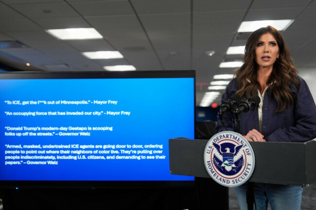 homeland-security-secretary-kristi-noem-speaks-about-the-man-in-minneapolis-who-was-killed-by-a-federal-immigration-officer-earlier-in-the-day-during-a-news-conference-at-the-federal-emergency-managem