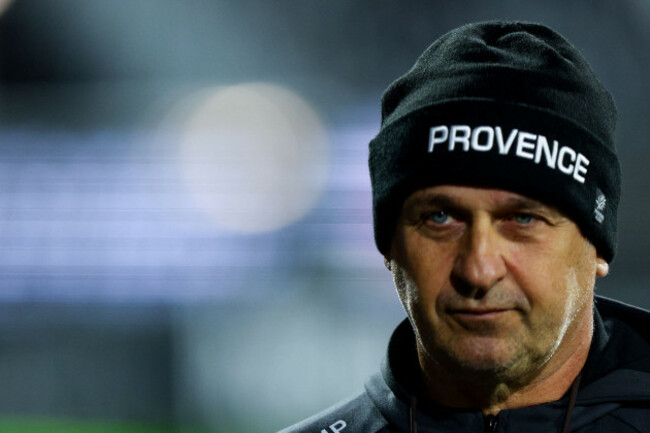 philippe-saint-andre-head-coach-of-provence-rugby-during-the-pro-d2-match-between-aix-en-provence-and-grenoble-on-january-8-2026-at-stade-maurice-david-in-aix-en-provence-france-photo-by-alexandre