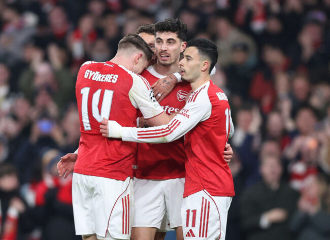 london-uk-28th-jan-2026-kai-havertz-of-arsenal-c-celebrates-scoring-their-second-goal-during-the-arsenal-vs-kairat-almaty-uefa-champions-league-match-at-the-emirates-stadium-london-picture-cre