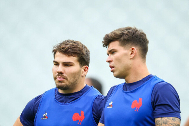 antoine-dupont-and-matthieu-jalibert-of-france-during-the-training-session-of-team-france-at-stade-de-france-on-october-13-2023-in-saint-denis-france-photo-by-baptiste-paquotabacapress-com-credit