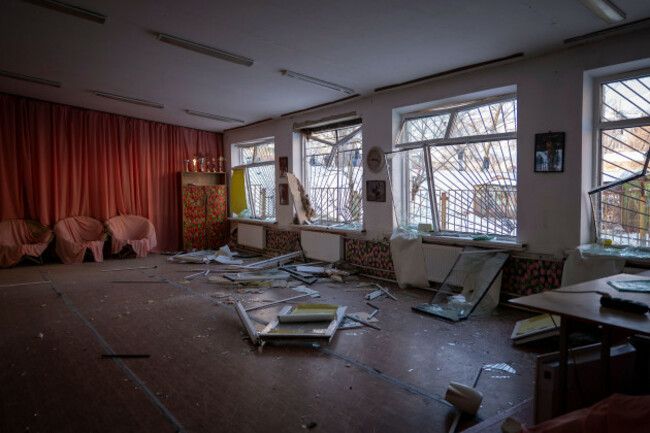 a-damaged-conference-hall-is-seen-in-a-school-following-russias-missile-and-drone-attack-in-kyiv-ukraine-tuesday-feb-3-2026-ap-photodan-bashakov
