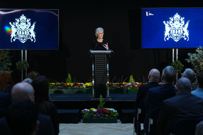 president-of-ireland-catherine-connolly-speaking-during-a-visit-to-ulster-university-campus-in-belfast-on-day-one-of-her-visit-to-northern-ireland-picture-date-wednesday-february-4-2026