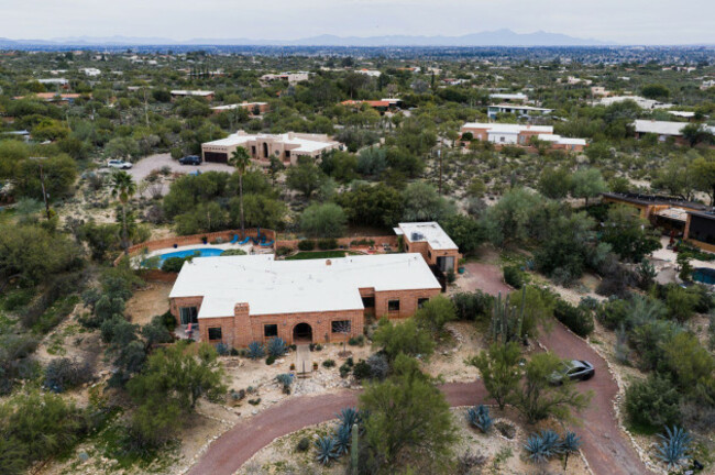 the-home-of-nancy-guthrie-the-missing-mother-of-today-show-host-savannah-guthrie-is-seen-from-above-thursday-feb-5-2026-in-tucson-ariz-ap-photocaitlin-ohara