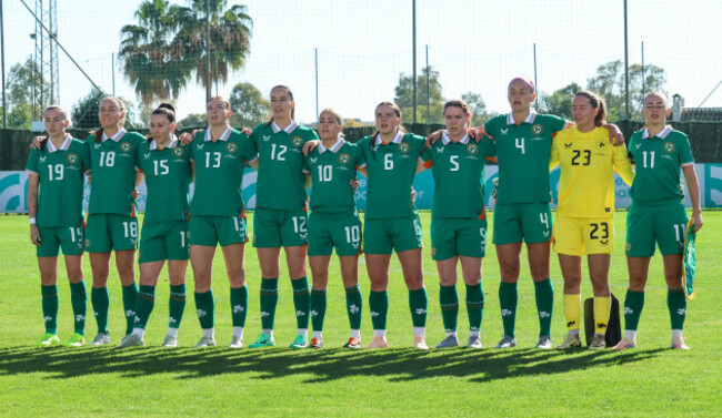 a-view-of-the-ireland-team-during-the-anthem