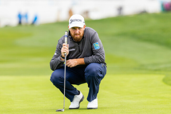 pebble-beach-ca-february-15-shane-lowry-of-ireland-lines-up-his-putt-on-the-6th-hole-during-the-final-round-of-the-att-pebble-beach-pro-am-2026-on-february-15-2026-at-pebble-beach-golf-links-in