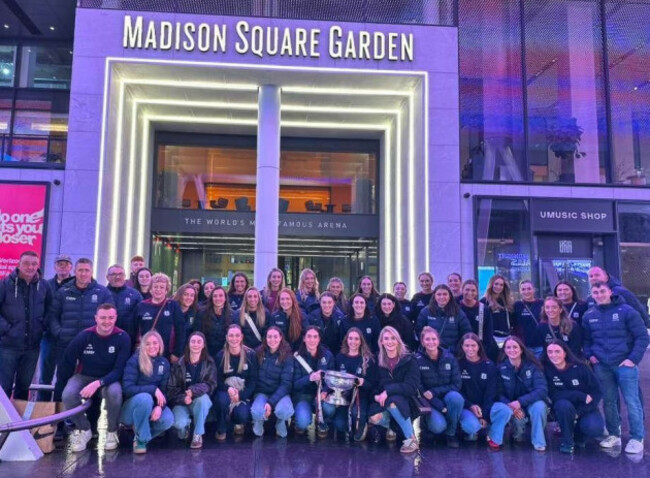 Galway camogie squad in New York
