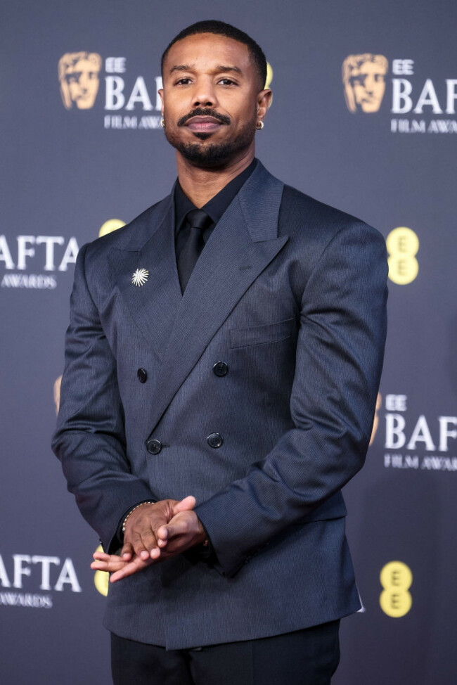 london-uk-22nd-feb-2026-michael-b-jordan-on-the-red-carpet-at-the-ee-bafta-film-awards-2026-picture-credit-julie-edwards-alamy-live-news