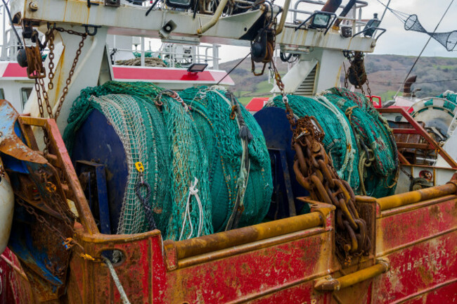 fishing-nets-on-a-commercial-trawler-moored-in-union-hall-clontaff-county-cork-ireland