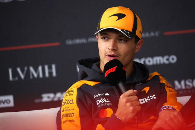 lando-norris-of-mclaren-mastercard-formula-1-team-during-press-conference-ahead-day-5-of-formula-1-pre-season-test-2026-at-bahrain-international-circuit-on-february-19-2026-in-sakhir-bahrain