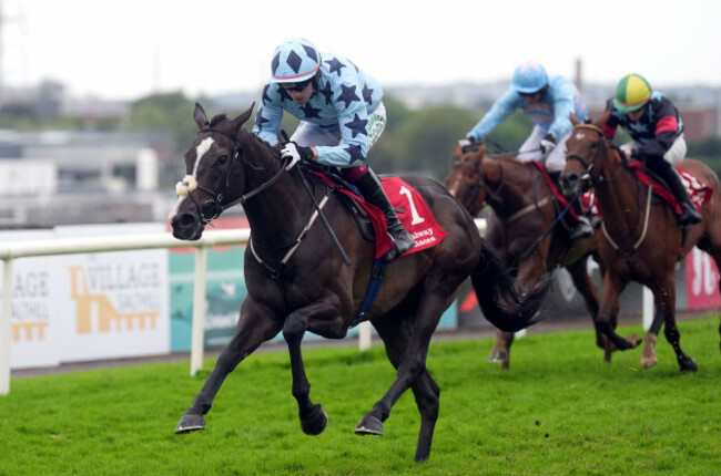 the-passing-wife-ridden-by-jockey-declan-lavery-on-their-way-to-winning-the-fr-breen-memorial-proam-flat-race-on-day-seven-of-the-galway-races-summer-festival-at-the-galway-racecourse-picture-dat