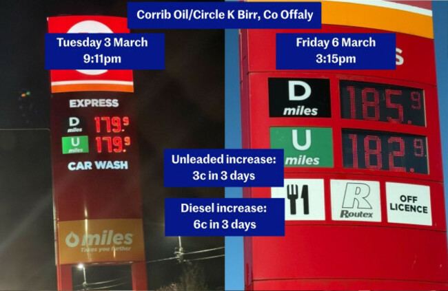 Corrib Oil Circle K Birr, Co Offaly
