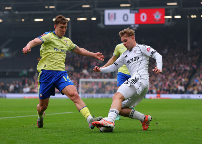 craven-cottage-fulham-london-uk-8th-mar-2026-fa-cup-football-fulham-versus-southampton-emile-smith-rowe-of-fulham-under-pressure-from-james-bree-of-southampton-credit-action-plus-sportsalamy