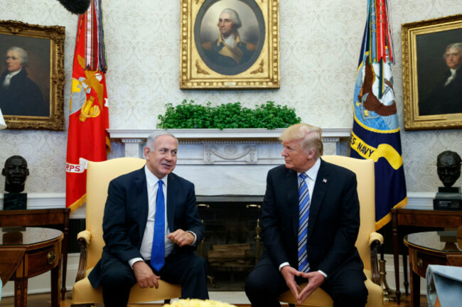 file-in-this-march-5-2018-file-photo-president-donald-trump-meets-with-israeli-prime-minister-benjamin-netanyahu-in-the-oval-office-of-the-white-house-in-washington-after-a-rocky-eight-year-rela