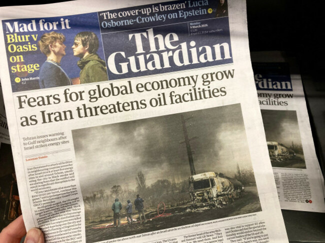 british-newspaper-concern-global-energy-crisis-and-economy-grow-as-tehran-issues-warning-to-attack-oil-facilities-in-neighbouring-countries