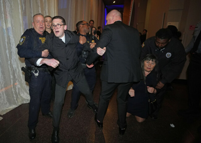 members-of-enoch-burkes-family-are-ejected-from-the-ireland-funds-33th-national-gala-dinner-at-the-national-building-museum-in-washington-dc-as-part-of-his-week-long-visit-to-the-us-picture-date-fr