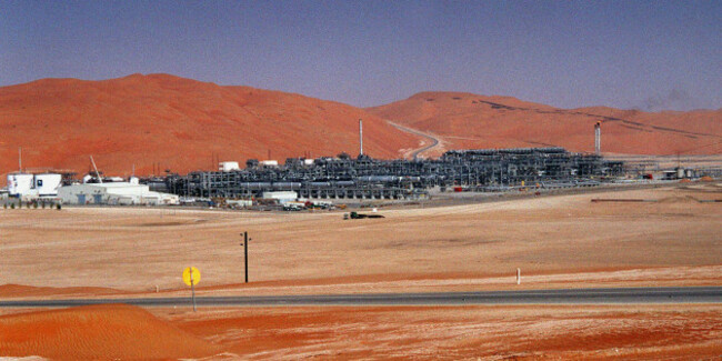 file-an-industrial-plant-strips-natural-gas-from-freshly-pumped-crude-oil-at-saudi-aramcos-shaybah-oil-field-at-shaybah-in-saudi-arabias-rub-al-khali-desert-in-this-monday-march-8-2004-file