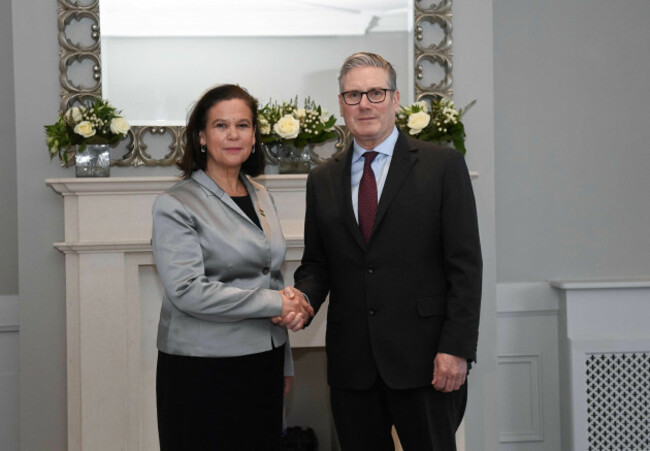 britains-prime-minister-keir-starmer-right-shakes-hands-with-sinn-fein-leader-mary-lou-mcdonald-during-his-visit-to-belfast-northern-ireland-thursday-march-12-2026-mark-marlowpool-photo-via
