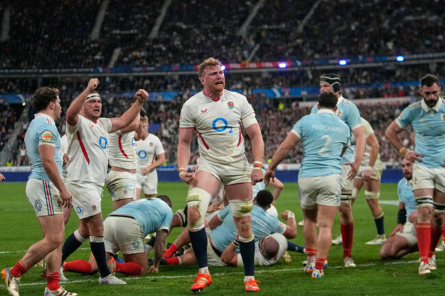 englands-ollie-chessum-celebrates-after-scoring-a-try-during-the-six-nations-rugby-union-match-between-france-and-england-in-saint-denis-outside-paris-saturday-march-14-2026-ap-photomichel-eul