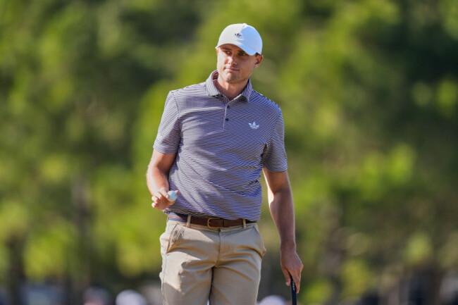 ludvig-aberg-of-sweden-acknowledges-applause-from-the-gallery-after-sinking-his-putt-on-the-11th-green-during-the-second-round-of-the-players-championship-golf-tournament-friday-march-13-2026-in-po