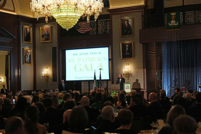taoiseach-micheal-martin-speaking-at-the-255th-annual-gala-of-the-friendly-sons-and-daughters-of-saint-patrick-in-philadelphia-during-his-visit-to-the-us-for-st-patricks-day-picture-date-saturday