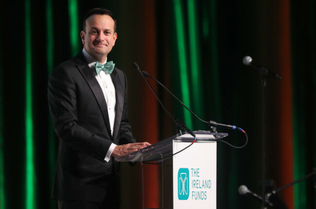 taoiseach-leo-varadkar-speaking-at-the-ireland-funds-28th-national-gala-dinner-at-the-national-building-museum-in-washington-dc-during-the-taoiseachs-visit-to-the-us-pa-photo-picture-date-wednesda