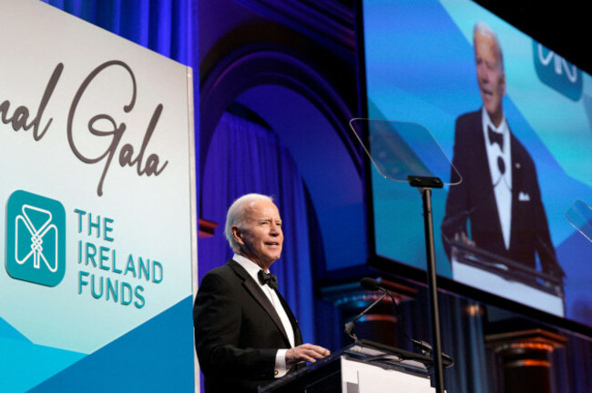 u-s-president-joe-biden-delivers-remarks-at-the-ireland-funds-30th-national-gala-in-the-national-building-museum-in-washington-on-march-16-2022-photo-by-yuri-gripasabacapress-com