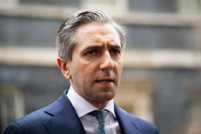 tanaiste-simon-harris-speaks-to-the-media-outside-11-downing-street-london-after-speaking-with-chancellor-of-the-exchequer-rachel-reeves-picture-date-monday-march-16-2026