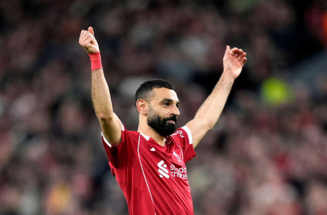 liverpools-mohamed-salah-celebrates-scoring-their-sides-fourth-goal-of-the-game-during-the-uefa-champions-league-round-of-sixteen-second-leg-match-at-anfield-liverpool-picture-date-wednesday-mar