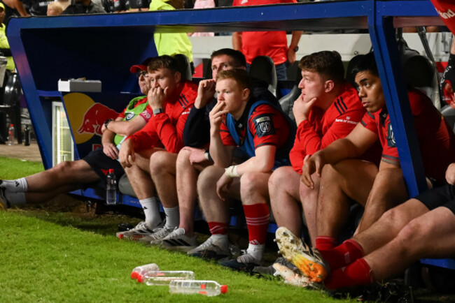 a-view-of-the-munster-bench-dejected-after-the-match