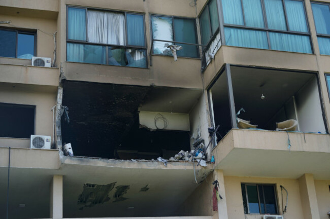 a-residential-apartment-damaged-in-an-israeli-airstrike-is-seen-in-bchamoun-about-10-kilometers-6-miles-southeast-of-beirut-lebanon-tuesday-march-24-2026-ap-photobilal-hussein