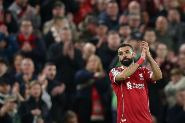 mohamed-salah-of-liverpool-leaves-the-pitch-to-a-standing-ovation-substitution-during-the-liverpool-v-galatasaray-s-k-uefa-champions-league-round-of-16-2nd-leg-match-at-anfield-liverpool-englan
